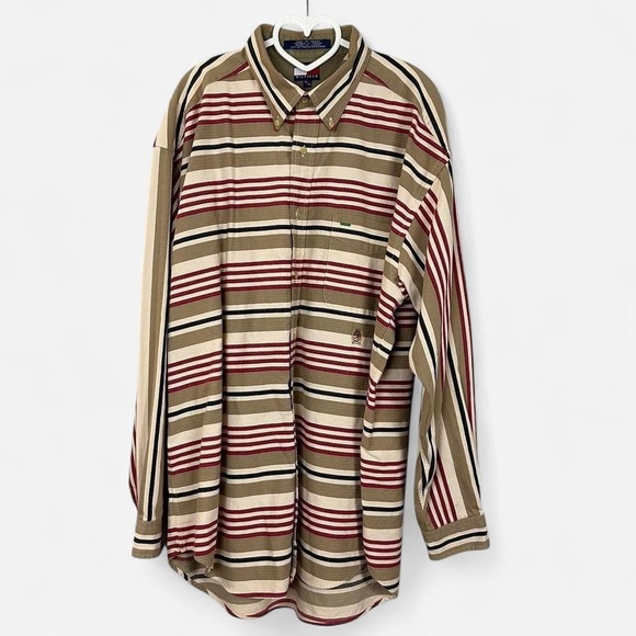 Vintage Tommy Hilfiger striped button-up shirt - Picture 1 of 8